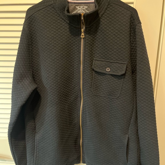 Weatherproof Other - Weatherproof Men's Black Zip-Up Quilted Sweater